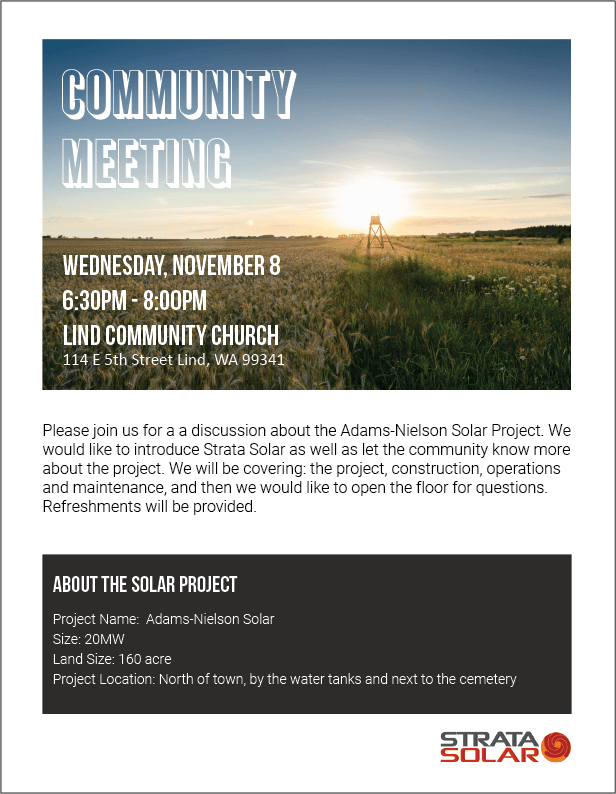 Resource Box Header Lind Community Meeting, November 8th 6:30pm